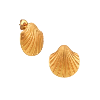 Earring made from brass, goldplated